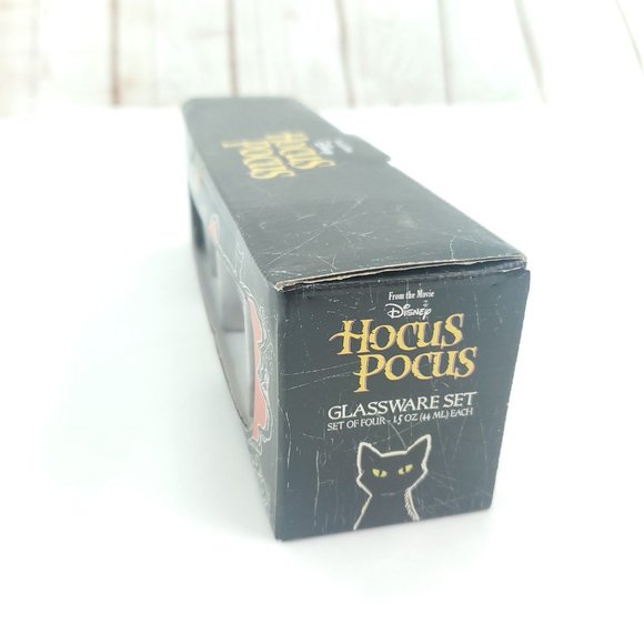 Disney Hocus Pocus Silver Buffalo 1.5 oz (44 ml) Mini Shot Glassware Set of 4 - Picture 5 of 10